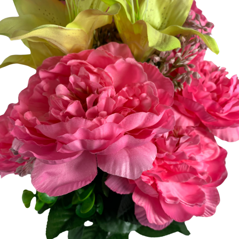 22" Pink Carnation Mixed Bush