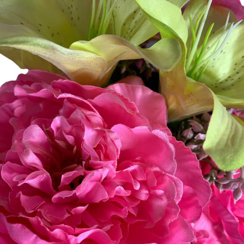 22" Pink Carnation Mixed Bush