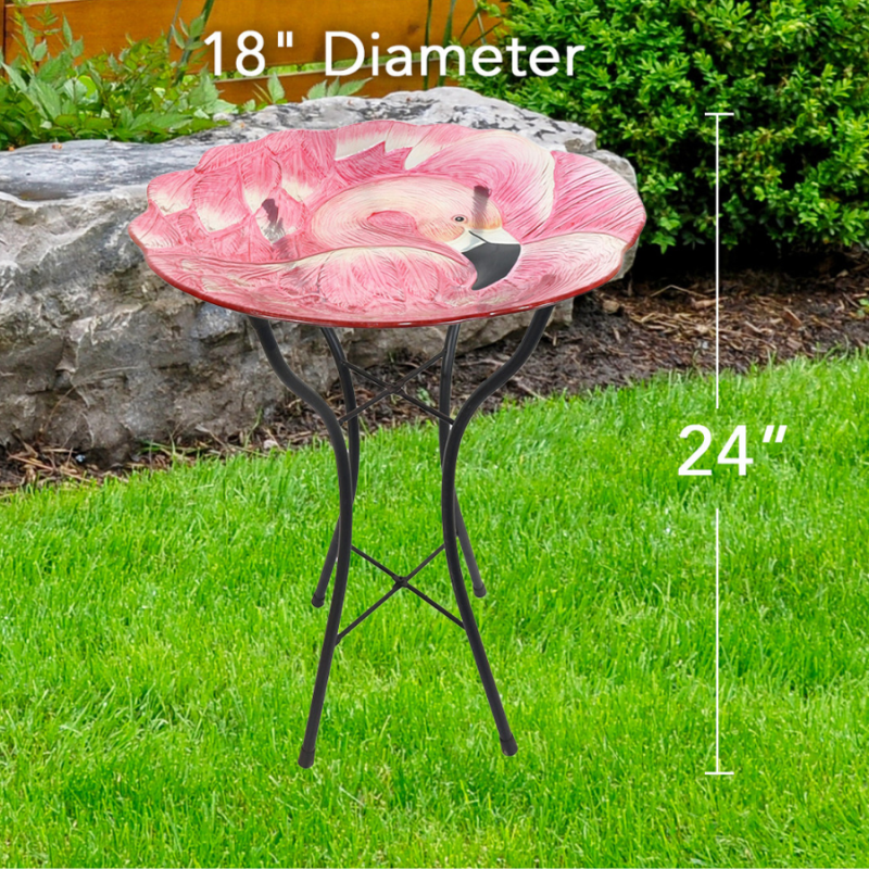 Flamingo Bird Bath