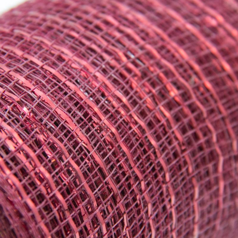 21"x10yd Metallic Deco Mesh - Burgundy