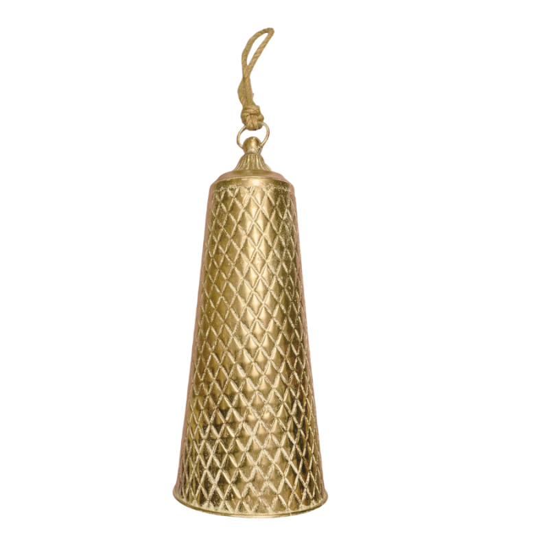 21" Long Metal Gold Hanging Bell