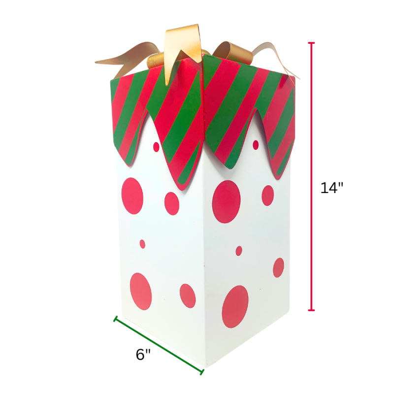 Red Polka Dot Metal Gift Box Set