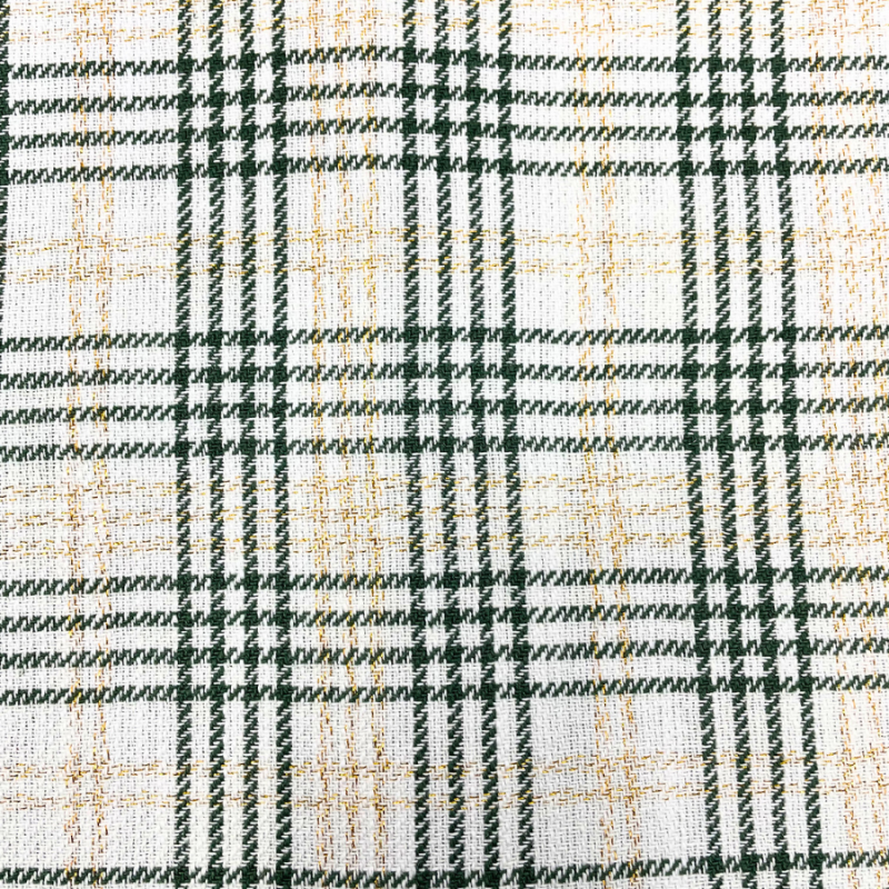 19" x 13" Green & Gold Plaid Placemat