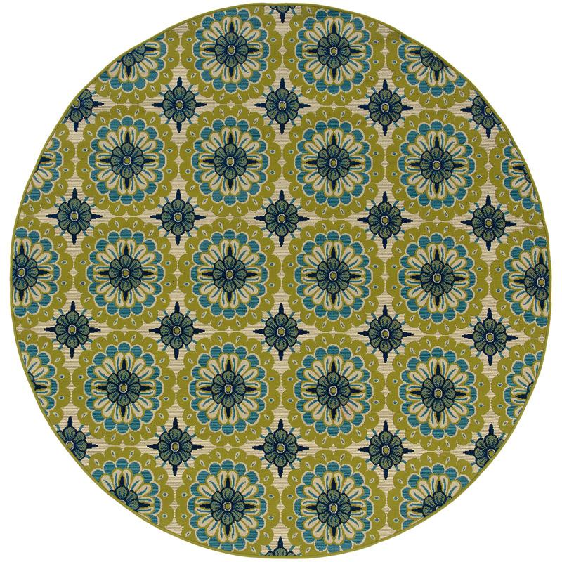 Caspian 8328W Round Outdoor Rug