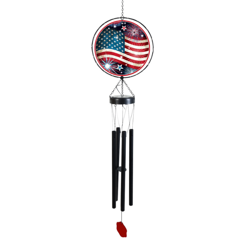 Stars and Stripes Illuminated Wind Chime