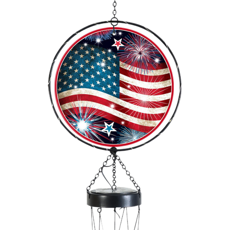 Stars and Stripes Illuminated Wind Chime
