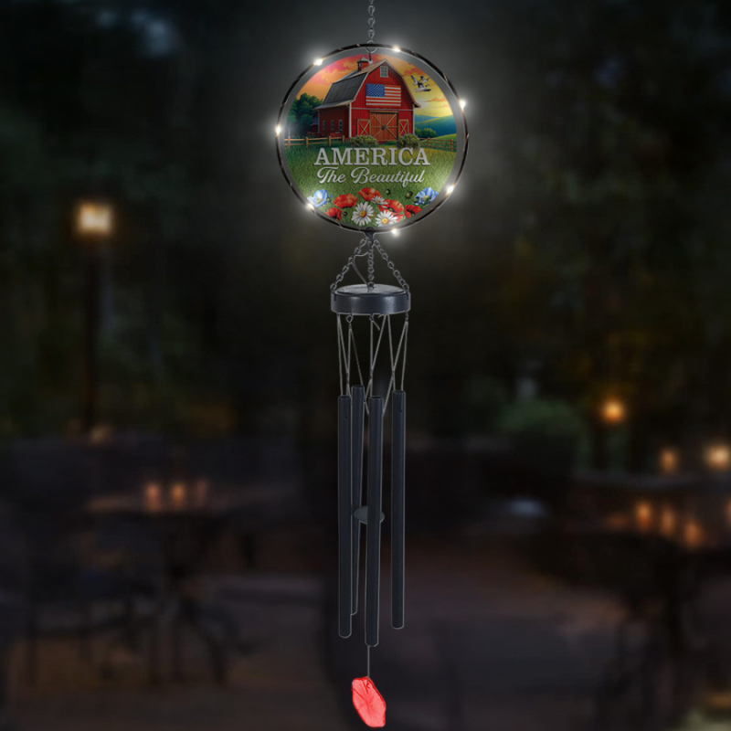 American Barn Illuminated Wind Chime