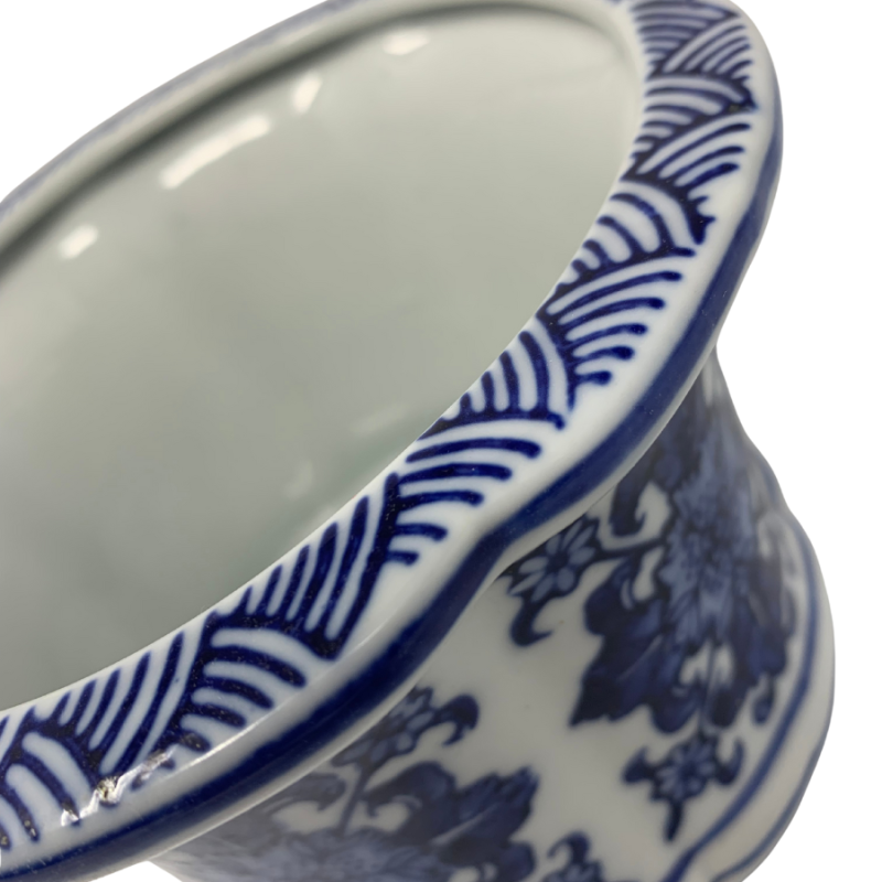 6" Chinoiserie Porcelain Planter