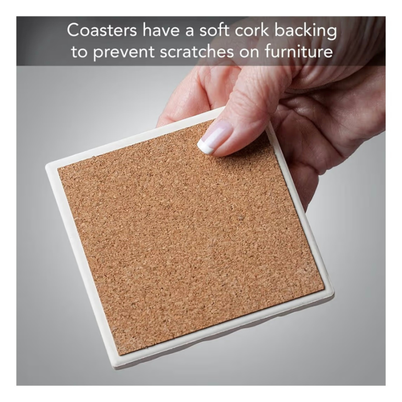 Lake Living 4 pc Square Coaster Set