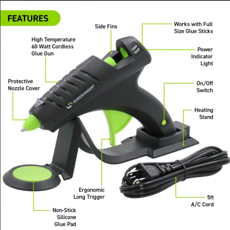 Surebonder Glue Gun - Hi Temp - Cordless