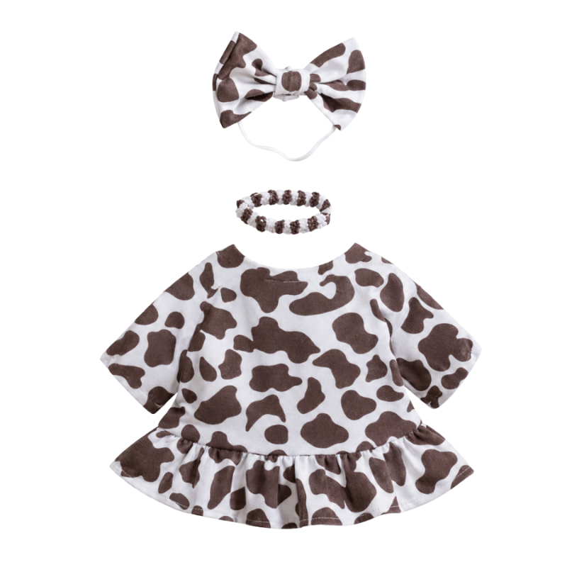Porch Goose Outfit - Cow Print Dress