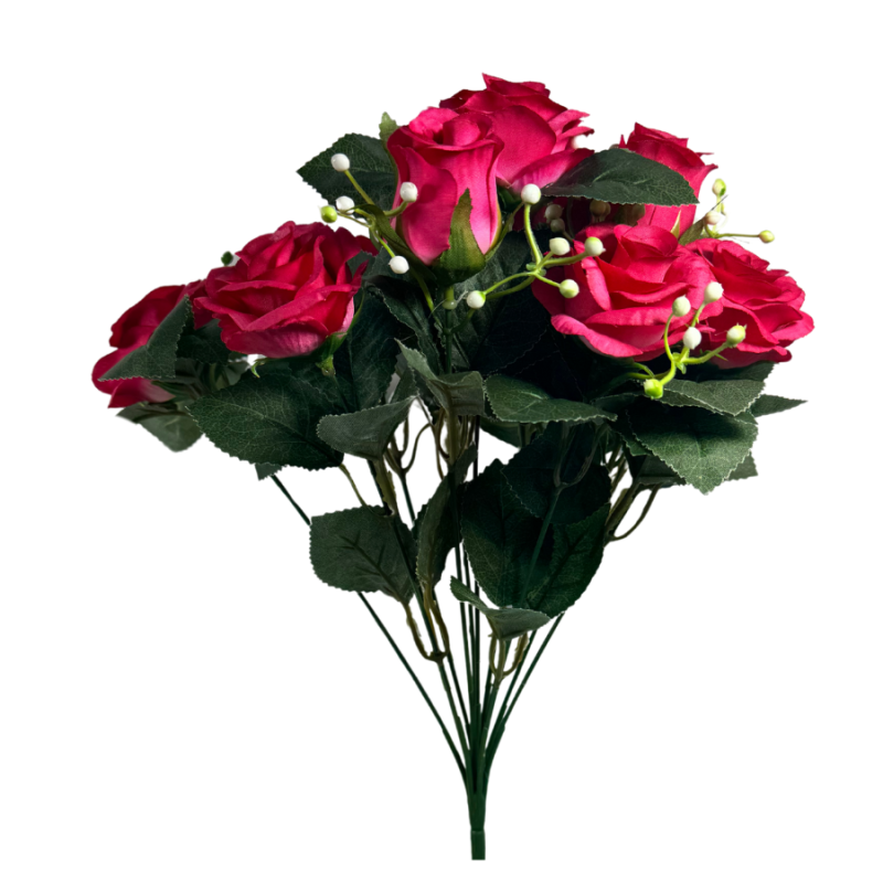 16" Rose Bush- Bright Pink