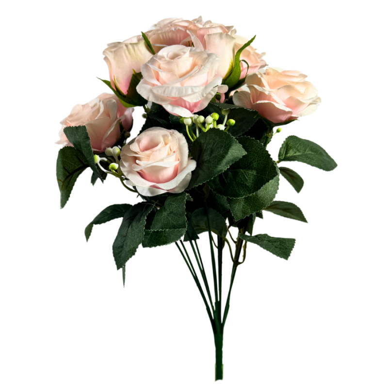 16" Rose Bush- Light Pink
