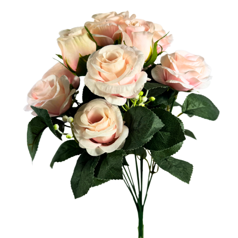 16" Rose Bush- Light Pink