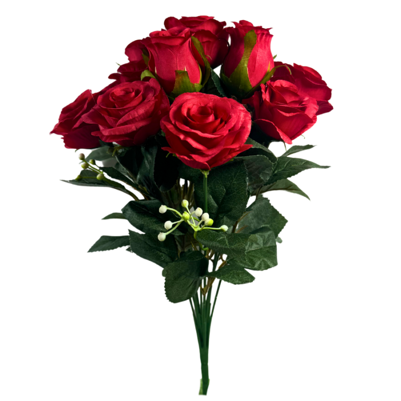 16" Rose Bush- Red