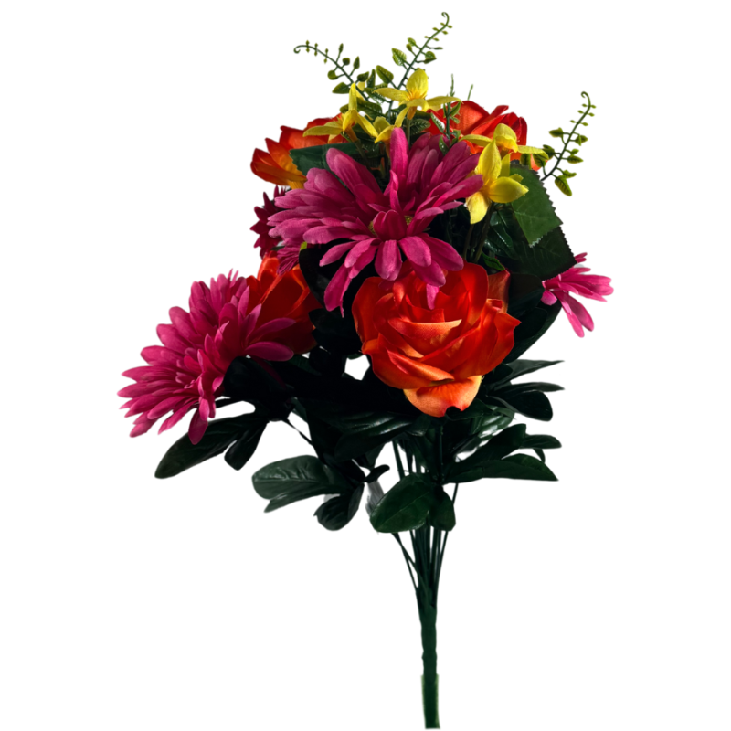 19" Pink & Orange Mixed Summer Bouquet