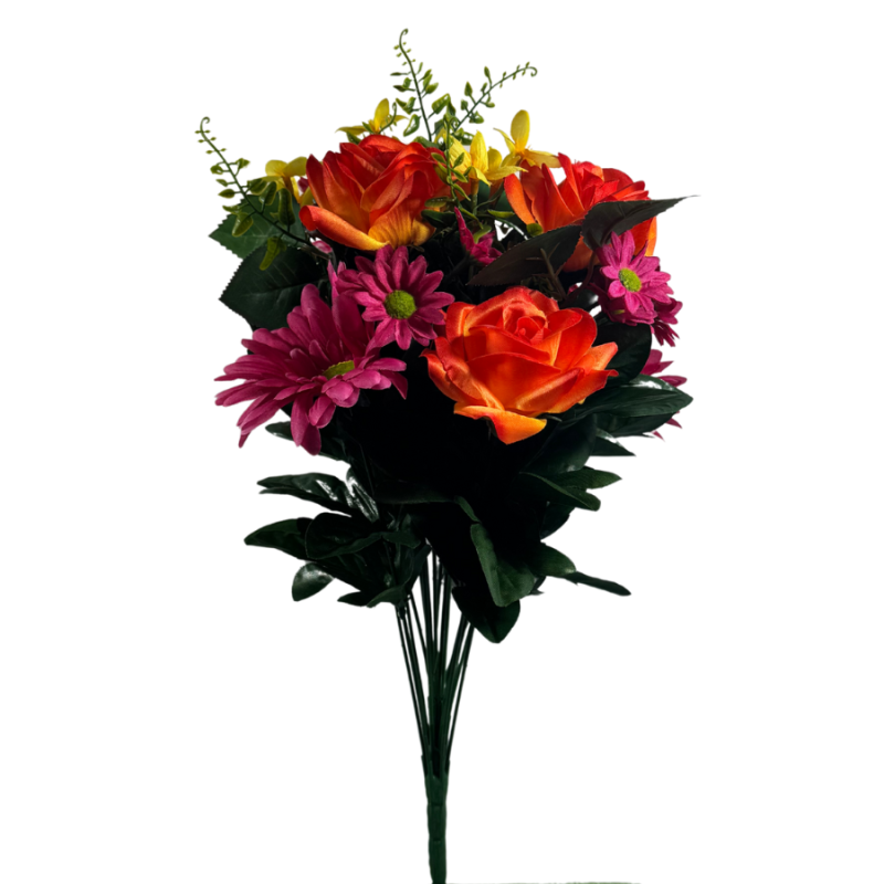 19" Pink & Orange Mixed Summer Bouquet