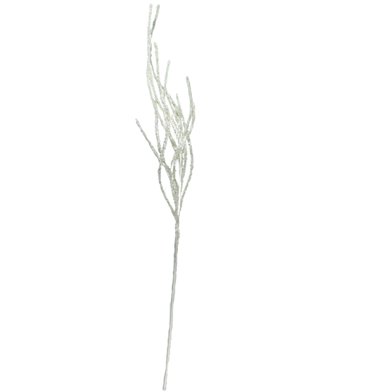 37" Swirled Beaded Spray - Cream