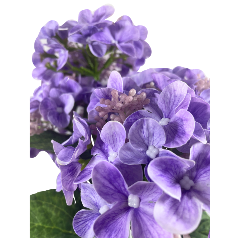 17" Real Touch Hydrangea Bush - Lavendar