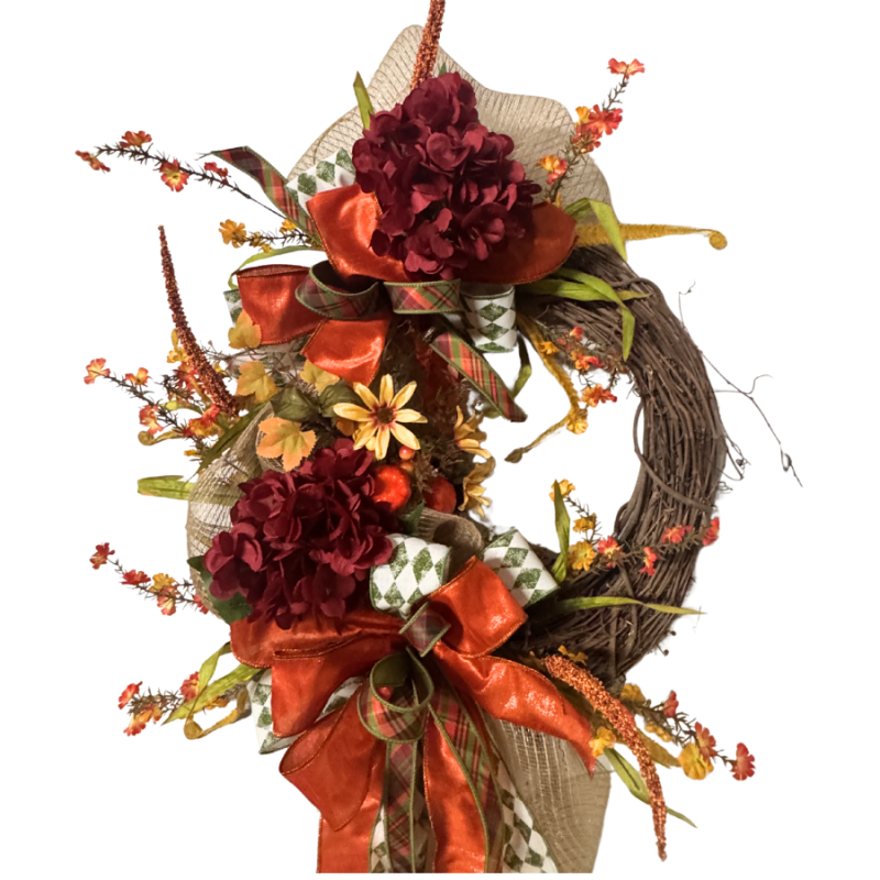 36" Fall Florals Wreath