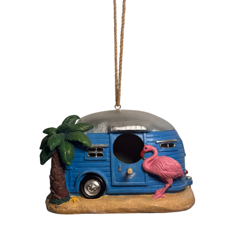 5.5" Camper on Beach Birdhouse