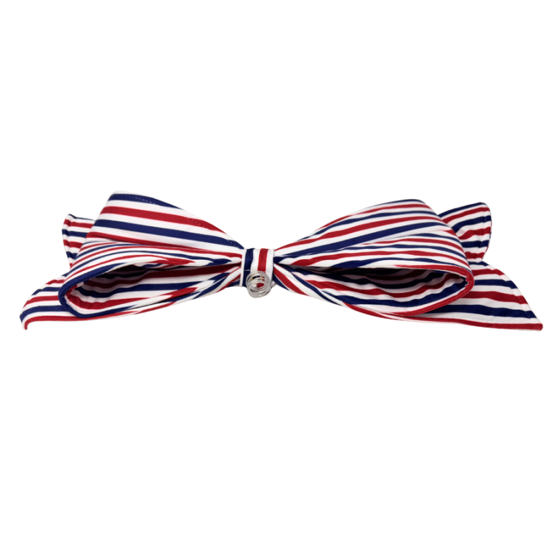 23" Red, White & Blue Velvet Bow