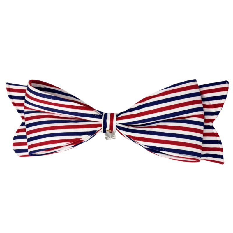 23" Red, White & Blue Velvet Bow