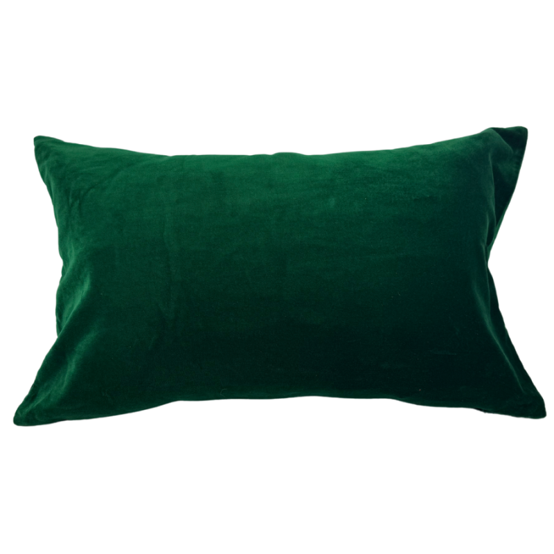 14" x 25" Velvet Indoor Pillow- Green