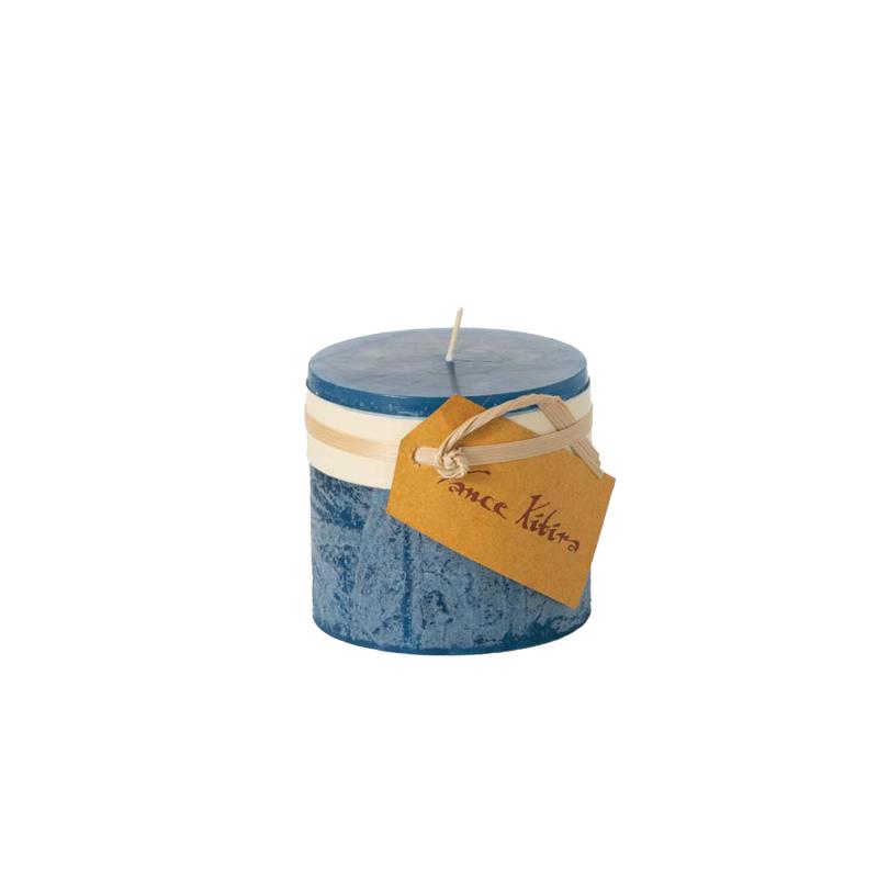 3.25" Timber Pillar Candle - English Blue