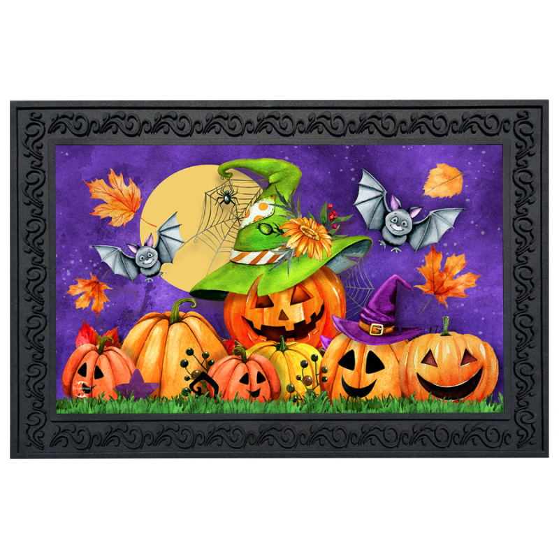 Happy Jack-O-Lanterns Doormat