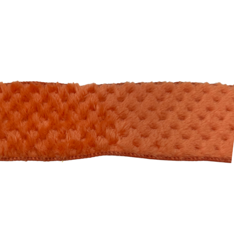 2.5"x10yds Sherpa Quatrefoil Pattern Ribbon- Orange