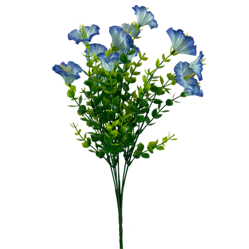 14" Mini Morning Glory Bunch - Blue