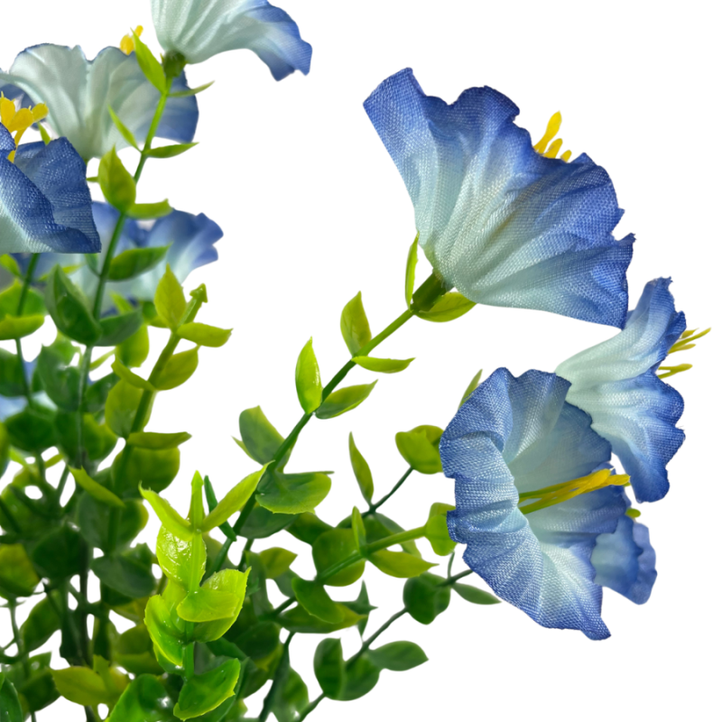 14" Mini Morning Glory Bunch - Blue