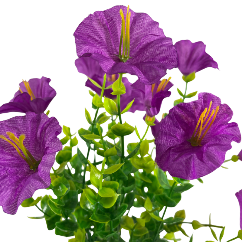 14" Mini Morning Glory Bunch - Purple