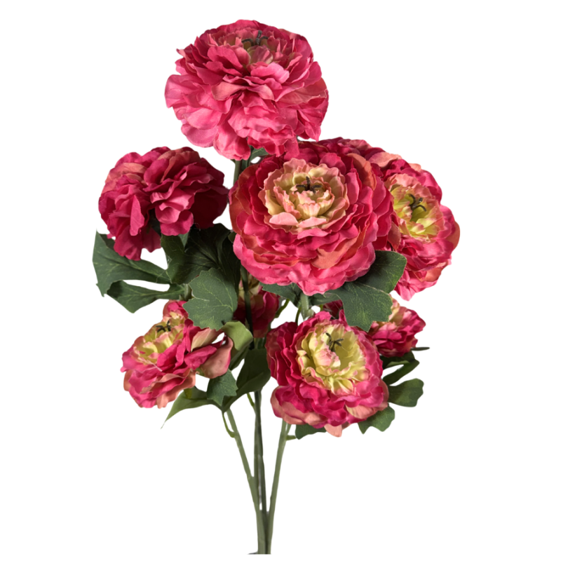 21" Ruffled Ranunculus Bush
