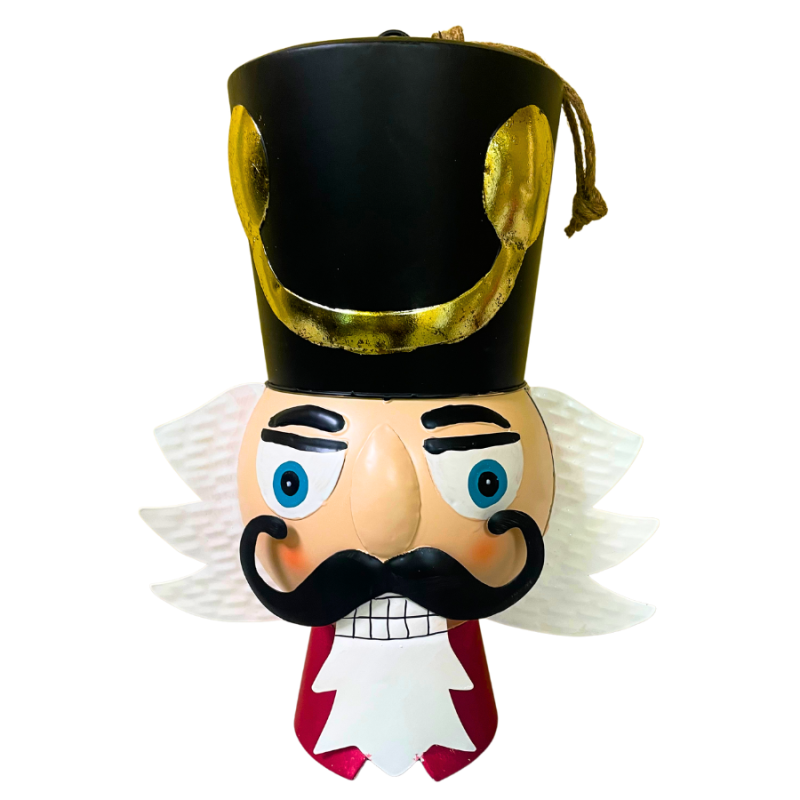 15.5" Metal Nutcracker Head Ornament