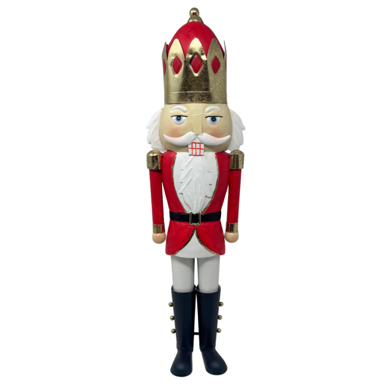 18.5" Tabletop Metal Nutcracker
