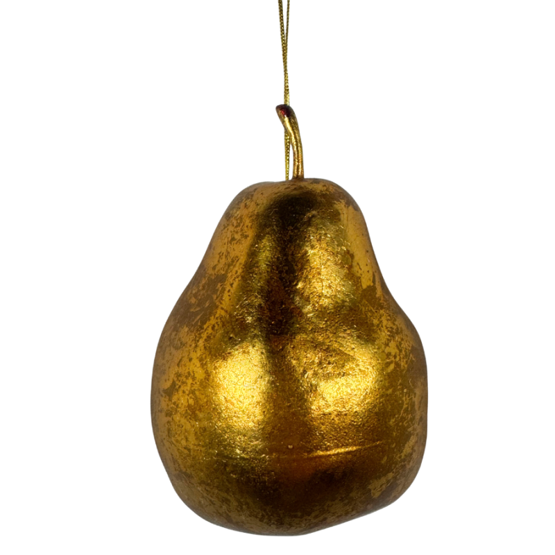 5" Golden Pear Ornament