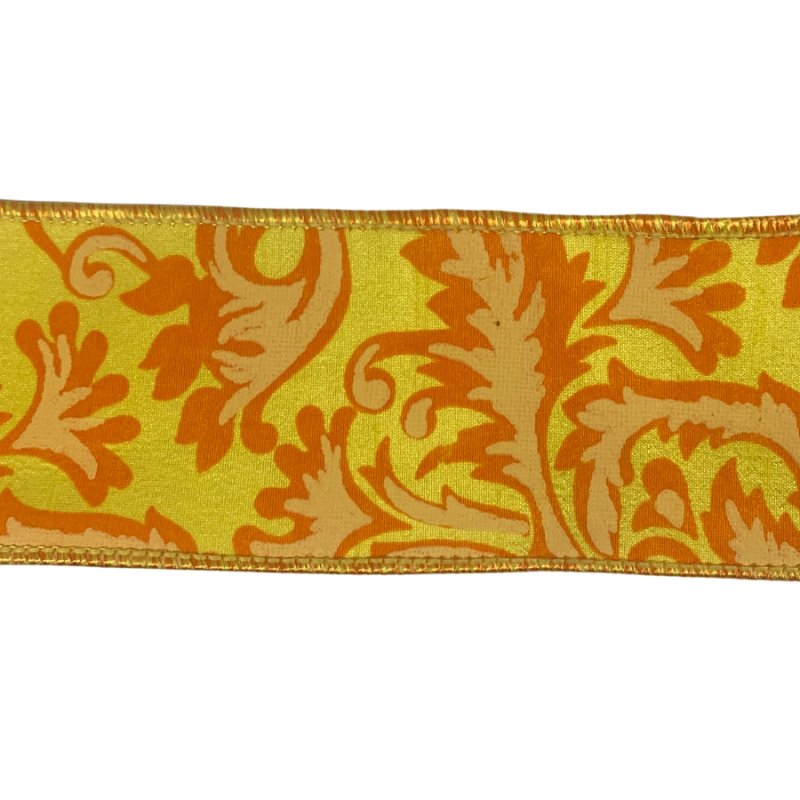 2.5" x 10yd Elegant Acanthus Canvas Ribbon