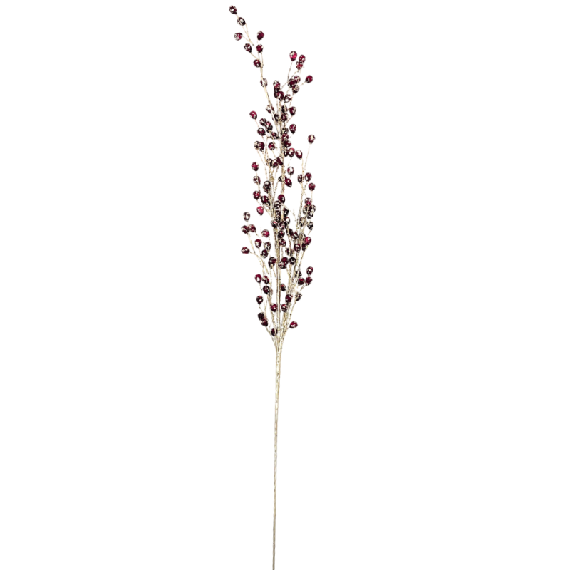 26" Burgundy Acrylic Bead Spray