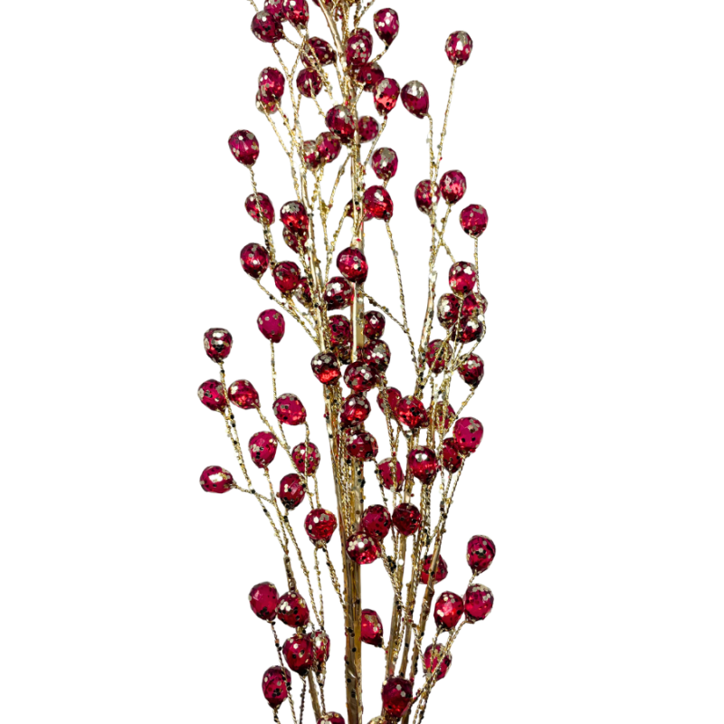 26" Burgundy Acrylic Bead Spray