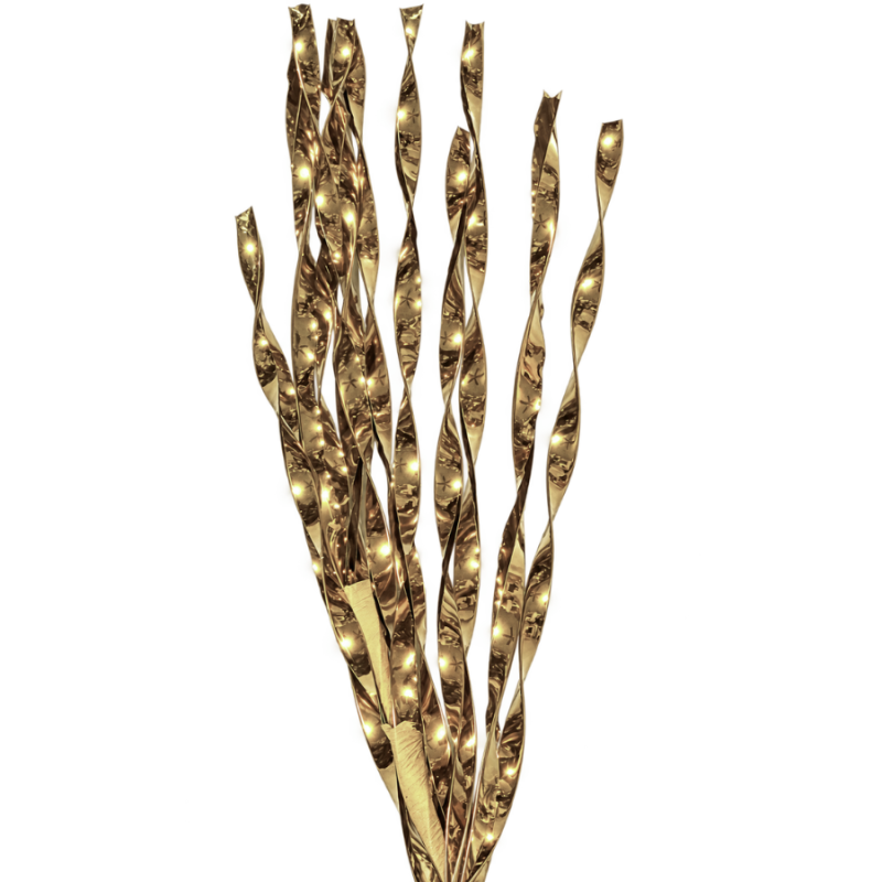27" Metallic Twist Spray- Gold