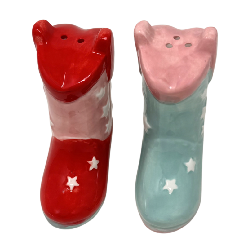 Cowgirl Boot Salt & Pepper Shakers
