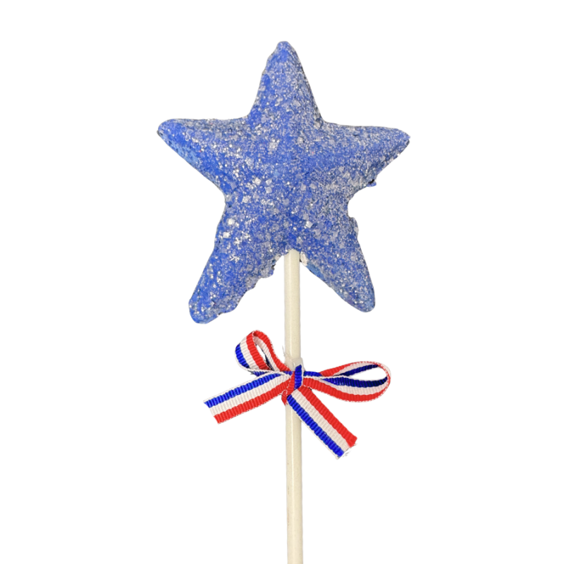16.5" Sparkly Star Wand- Blue