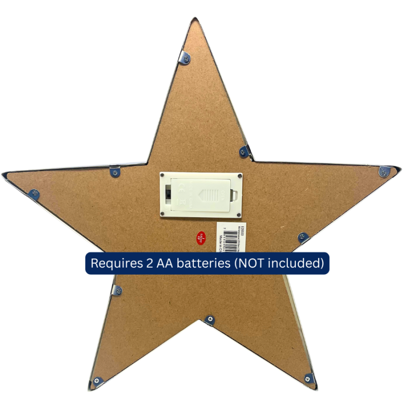 15" Metal American LED Star - Blue
