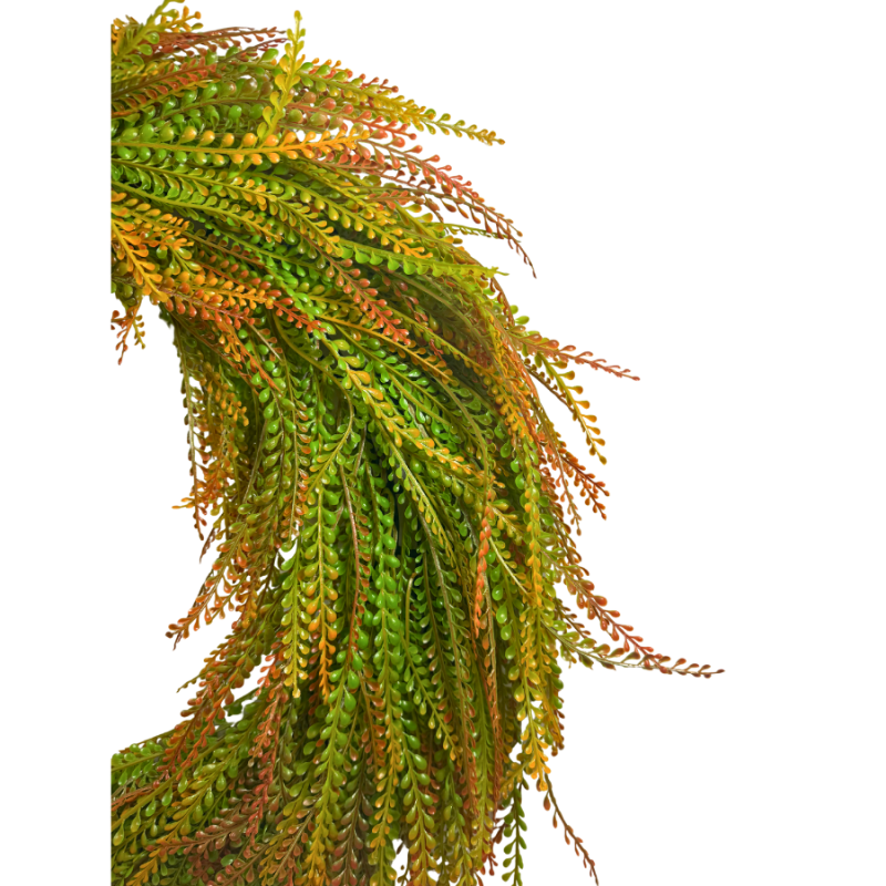 24" UV Bead Grass Wreath- Autumn