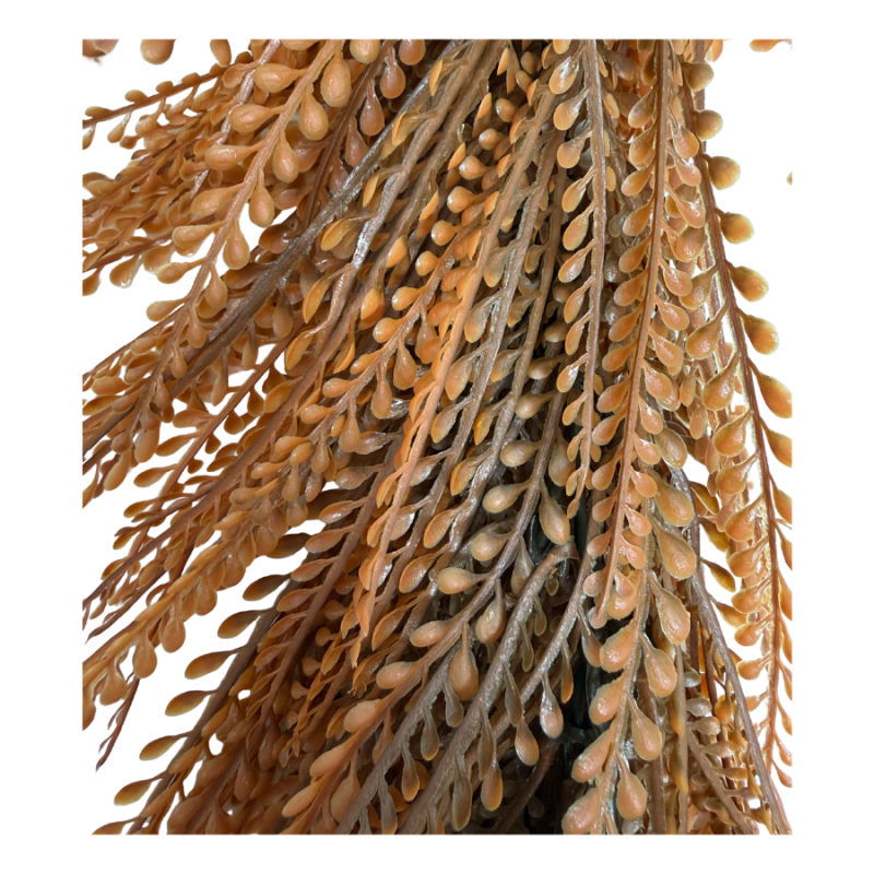 65" UV Bead Grass Garland - Caramel Brown