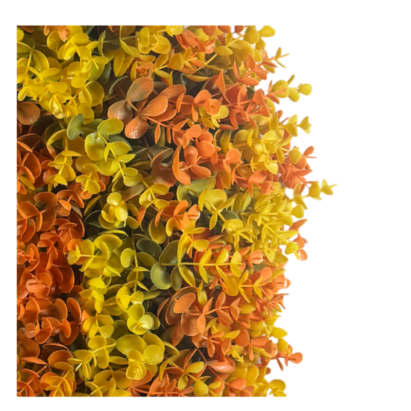 24" Round UV Protected Eucalyptus Wreath- Orange