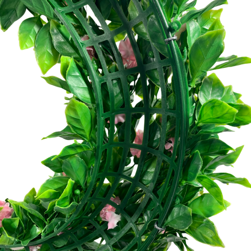 20" Pink Artificial Lilac Flower UV Wreath