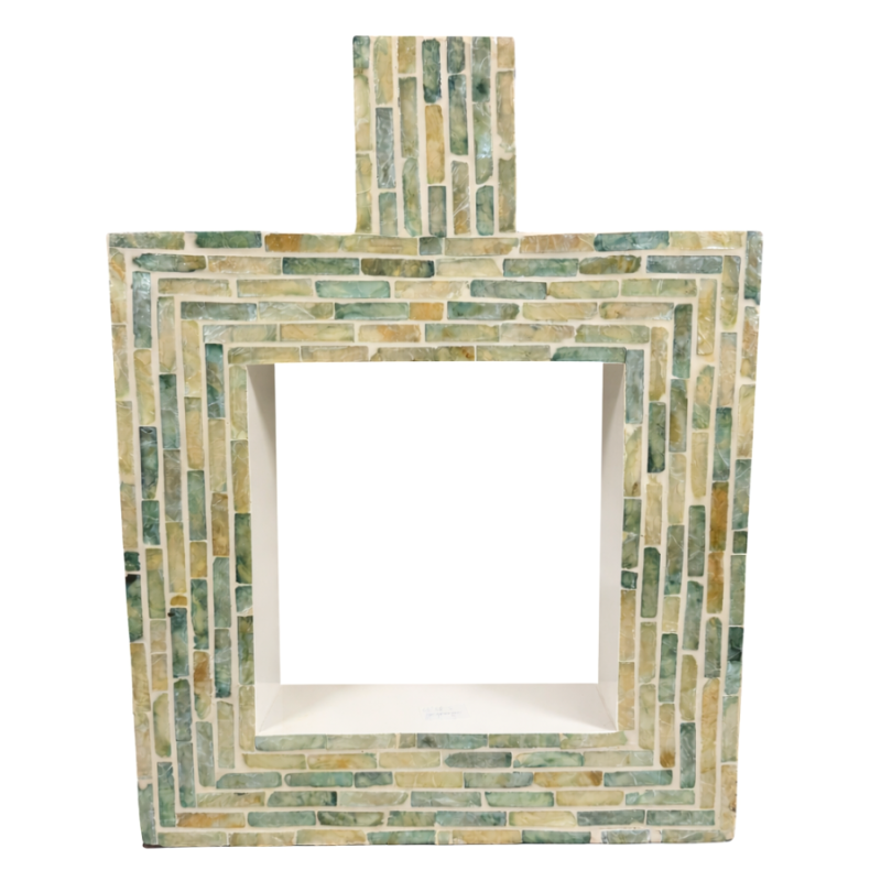 15.5" Contemporary Sea Glass Vase